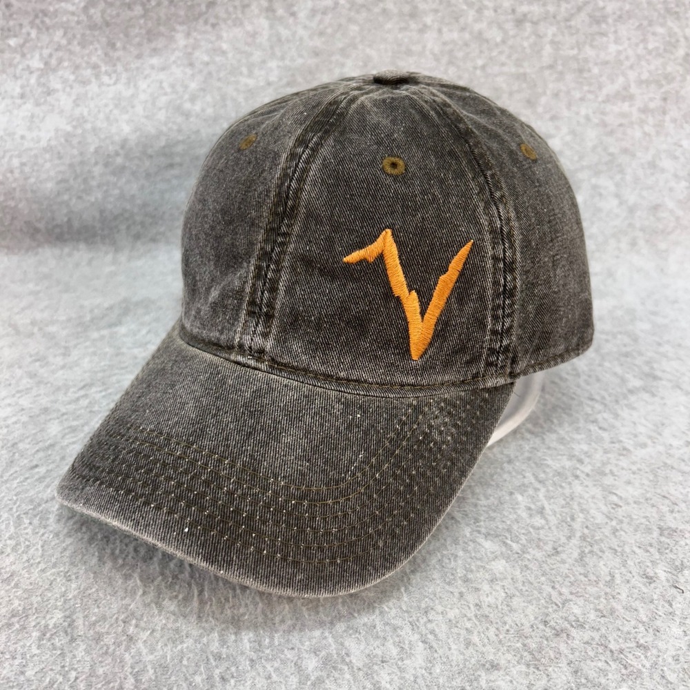 Voormi V Logo Mens Black Baseball Cap Washed Snapback Hat OSFA